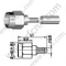 SMA Male Crimp для роз'єму RG174 RF