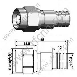 Чоловік ТНК для роз'єму LMR300 RF