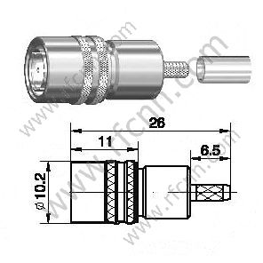 SMZ Чоловік для RG179 RF Connector