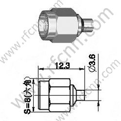 SMA Male Crimp для Semi-Rigid RG405 RF Connector