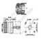 DIN 7/16 жіночий фланець Mount RF-роз'єм