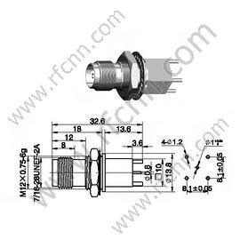 TNC жіноча для PCB RF-роз'єму