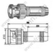 BNC Crimp чоловічий для роз'єму RG58 RF