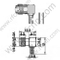 SMA Female Crimp прямого кута для роз'єму RG58