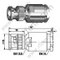 Чоловічий затискач BNC для роз'єму RG213 RF
